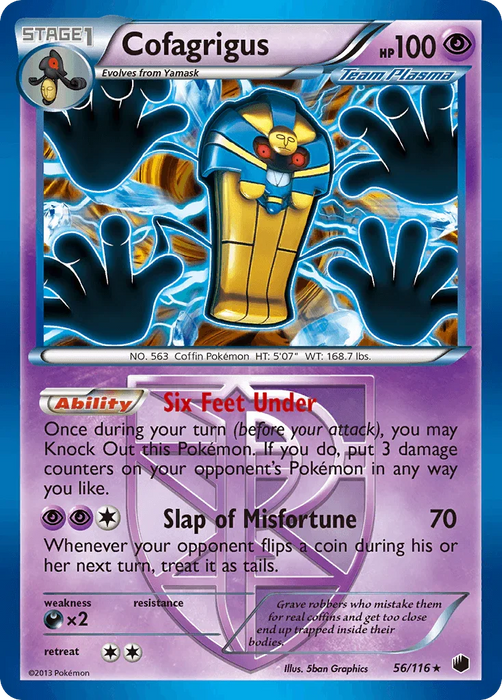 Cofagrigus (56/116) [Black & White: Plasma Freeze] - for just $1.75! 