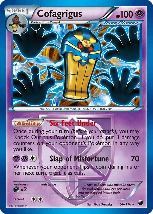 Cofagrigus (56/116) [Black & White: Plasma Freeze] - for just $1.75! 