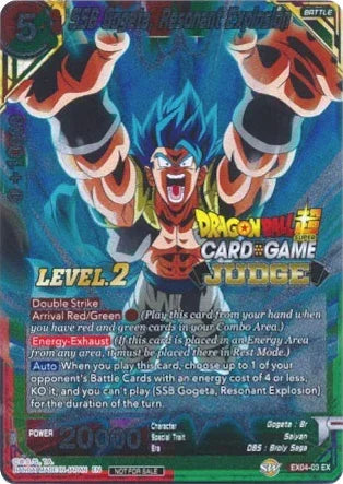 SSB Gogeta, Resonant Explosion (Level 2) (EX04-03) [Judge Promotion Cards] - for just $26.40! 
