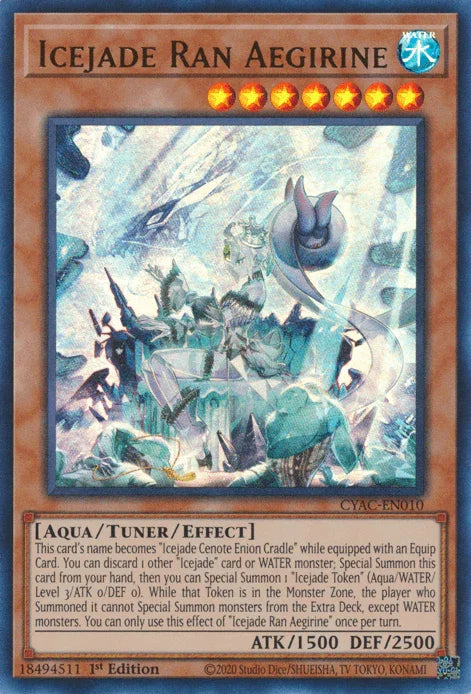 Icejade Ran Aegirine [CYAC-EN010] Ultra Rare - for just $0.60! 