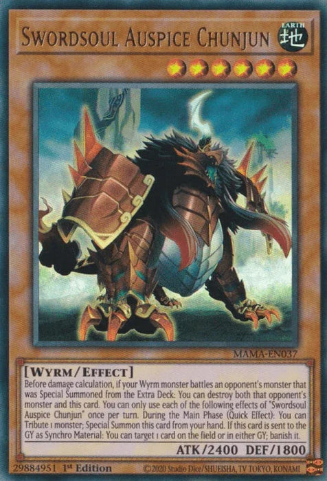 Swordsoul Auspice Chunjun [MAMA-EN037] Ultra Rare - for just $0.10! 