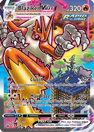 Blaziken VMAX (Alternate Art Secret) 201/198 - SWSH06 Chilling Reign Holofoil - for just $167.06! 