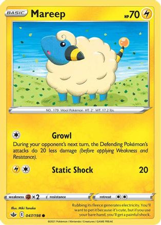 Mareep 047/198 - SWSH06 Chilling Reign - for just $0.08! 