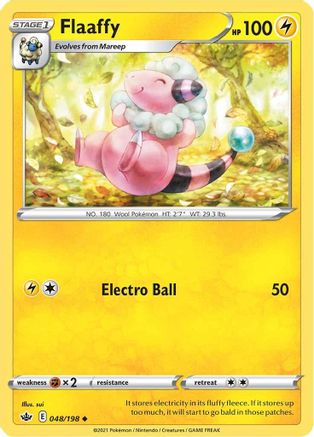 Flaaffy 048/198 - SWSH06 Chilling Reign Reverse Holofoil - for just $0.13! 