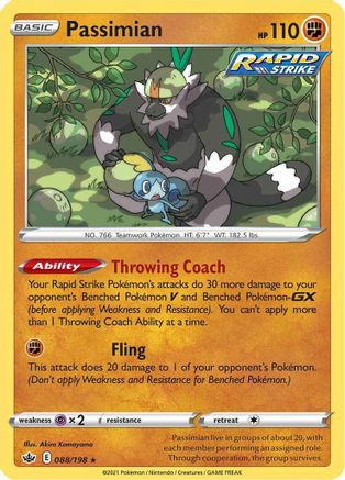 Passimian 088/198 - SWSH06 Chilling Reign - for just $0.09! 