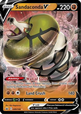Sandaconda V 089/198 - SWSH06 Chilling Reign Holofoil - for just $0.35! 