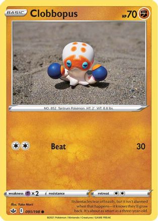 Clobbopus 091/198 - SWSH06 Chilling Reign - for just $0.05! 