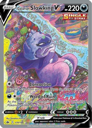 Galarian Slowking V (Alternate Full Art) 179/198 - SWSH06 Chilling Reign Holofoil - for just $39.65! 