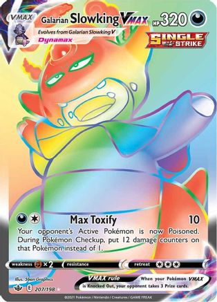 Galarian Slowking VMAX (Secret) 207/198 - SWSH06 Chilling Reign Holofoil - for just $4.33! 