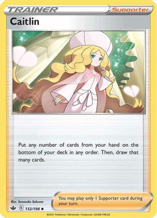 Caitlin 132/198 - SWSH06 Chilling Reign Reverse Holofoil - for just $0.13! 