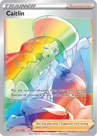Caitlin (Secret) 213/198 - SWSH06 Chilling Reign Holofoil - for just $7! 