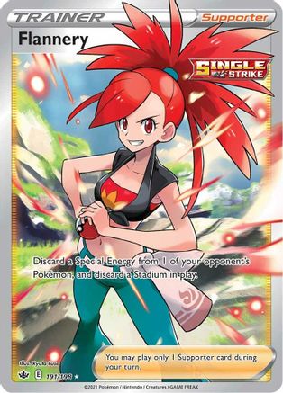 Flannery (Full Art) 191/198 - SWSH06 Chilling Reign Holofoil - for just $8.50! 