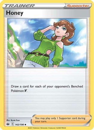 Honey 142/198 - SWSH06 Chilling Reign Reverse Holofoil - for just $0.07! 
