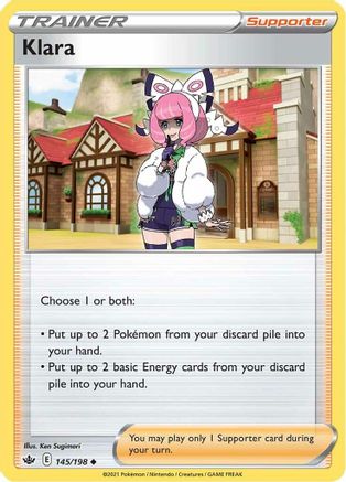 Klara 145/198 - SWSH06 Chilling Reign - for just $0.05! 