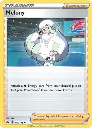 Melony 146/198 - SWSH06 Chilling Reign Reverse Holofoil - for just $0.08! 