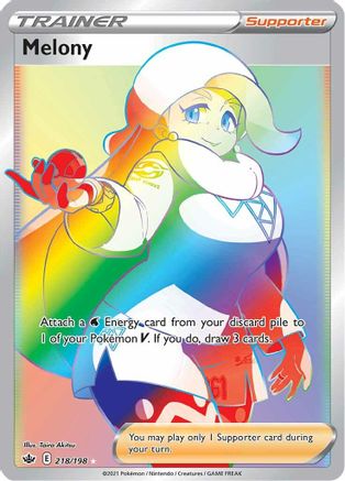 Melony (Secret) 218/198 - SWSH06 Chilling Reign Holofoil - for just $3! 