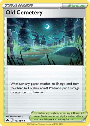 Old Cemetery 147/198 - SWSH06 Chilling Reign Reverse Holofoil - for just $0.14! 