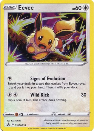 Eevee SWSH118/307 - SWSH Sword & Shield Promo Cards Holofoil - for just $0.83! 