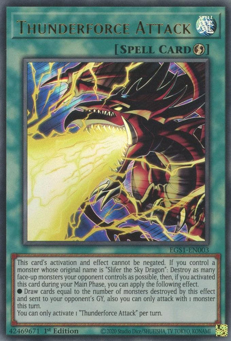 Thunderforce Attack [EGS1-EN003] Ultra Rare - for just $0.15! 