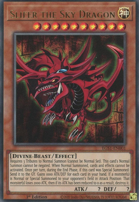 Slifer the Sky Dragon [EGS1-EN001] Ultra Rare - for just $0.20! 