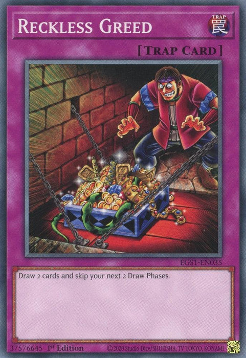 Reckless Greed [EGS1-EN035] Common - for just $0.10! 
