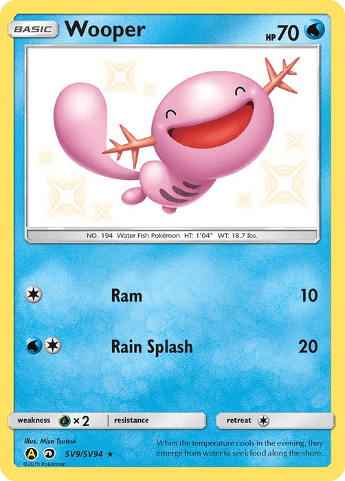Wooper (SV9/SV94) [Sun & Moon: Hidden Fates - Shiny Vault] - for just $4.05! 