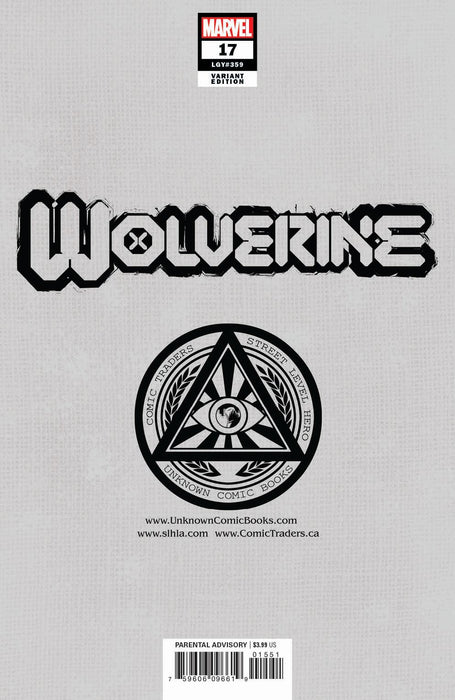 Wolverine #17 Unknown Comics Alan Quah Exclusive Var (10/20/2021) (10/27/2021) - for just $5! 