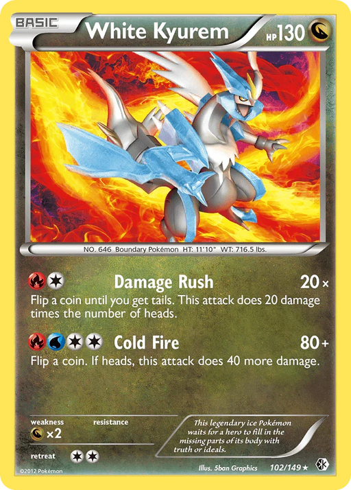 White Kyurem (102/149) [Black & White: Boundaries Crossed] - for just $0.30! 