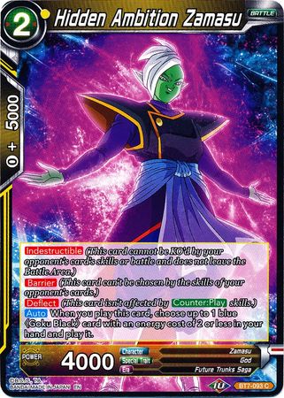Hidden Ambition Zamasu (BT7-093) [Assault of the Saiyans] - for just $0.10! 