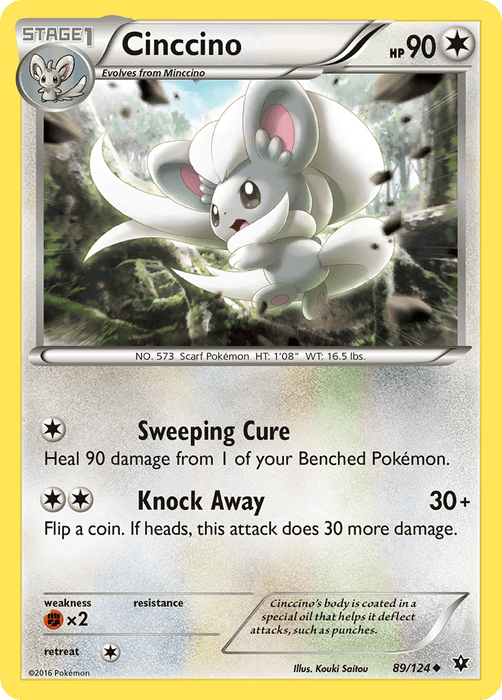 Cinccino (89/124) [XY: Fates Collide] - for just $0.10! 