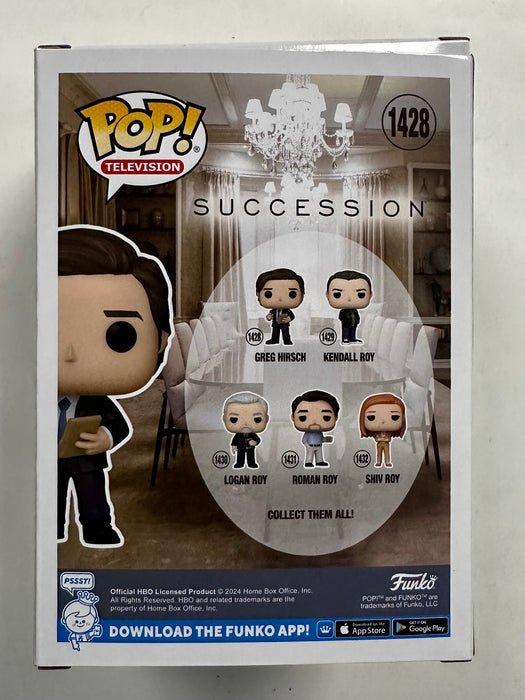 Funko Pop Television Greg Hirsch With Documents #1428 HBO Succession 2024 - for just $15! 