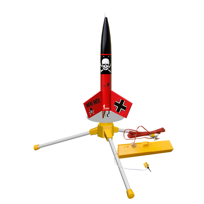 Estes Rockets - Mini Der Red Max™ Launch Set Rocket-Building Kit, Intermediate Mini Flying-Rocket-Model Kit for Ages 10+ - for just $39.99! 