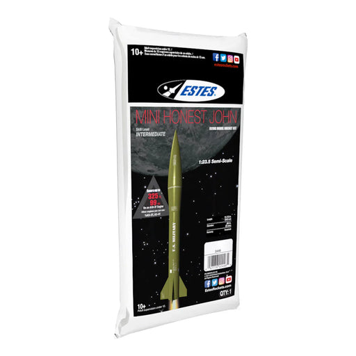 Estes Rockets - Mini Honest John Rocket-Building Kit, Intermediate Flying-Rocket-Model Kit for Ages 10+ - for just $15.99! 