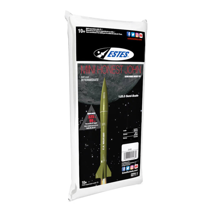 Estes Rockets - Mini Honest John Rocket-Building Kit, Intermediate Flying-Rocket-Model Kit for Ages 10+ - for just $15.99! 