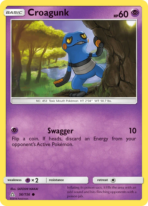 Croagunk (56/156) [Sun & Moon: Ultra Prism] - for just $0.10! 