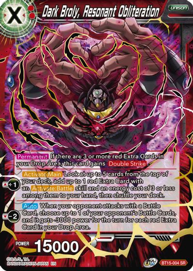 Dark Broly, Resonant Obliteration (BT15-004) [Saiyan Showdown] - for just $0.15! 