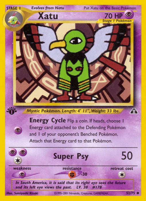 Xatu (52/75) [Neo Discovery 1st Edition] - for just $0.55! 