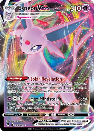 Espeon VMAX 065/203 - SWSH07 Evolving Skies Holofoil - for just $6.71! 