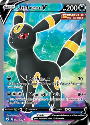Umbreon V (Full Art) 188/203 - SWSH07 Evolving Skies Holofoil - for just $17.18! 