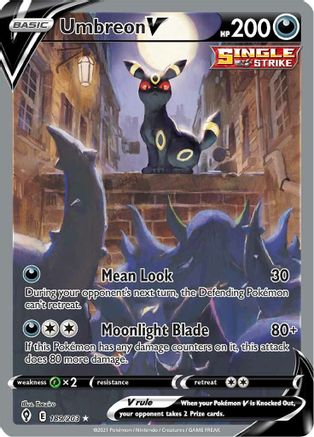 Umbreon V (Alternate Full Art) 189/203 - SWSH07 Evolving Skies Holofoil - for just $127.72! 