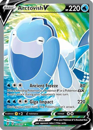 Arctovish V (Full Art) 176/203 - SWSH07 Evolving Skies Holofoil - for just $0.75! 
