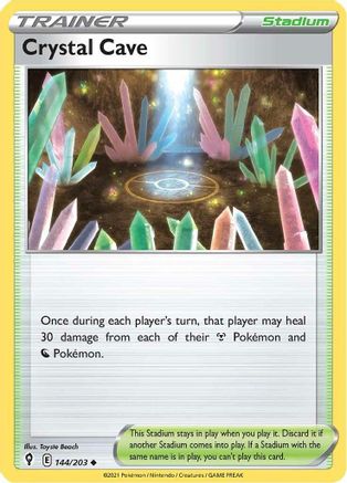 Crystal Cave 144/203 - SWSH07 Evolving Skies - for just $0.05! 
