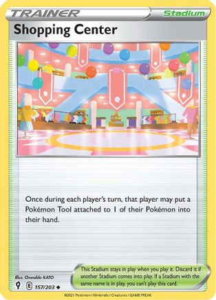 Shopping Center 157/203 - SWSH07 Evolving Skies Reverse Holofoil - for just $0.05! 
