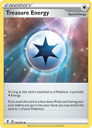 Treasure Energy 165/203 - SWSH07 Evolving Skies Reverse Holofoil - for just $0.08! 