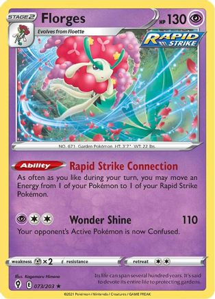 Florges 073/203 - SWSH07 Evolving Skies Holofoil - for just $0.13! 