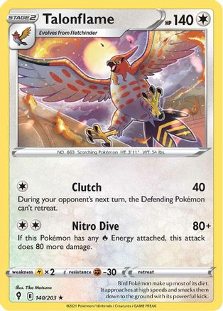 Talonflame 140/203 - SWSH07 Evolving Skies - for just $0.05! 