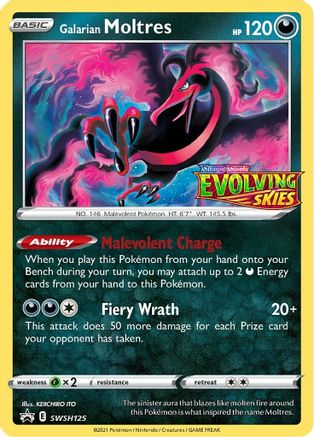 Galarian Moltres (Prerelease) SWSH125/307 - SWSH Sword & Shield Promo Cards Holofoil - for just $7! 