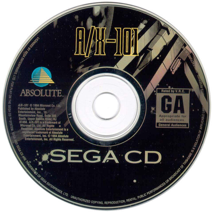 A/X-101 – Sega CD (SCD) - for just $41.99! 