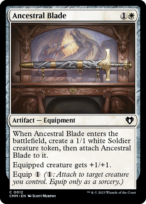 Ancestral Blade (CMM-012) - Commander Masters - for just $0.01! 