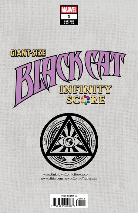 Giant-Size Black Cat Infinity Score #1 Unknown Comics Marco Turini Exclusive Var (11/24/2021) (12/08/2021) - for just $10! 
